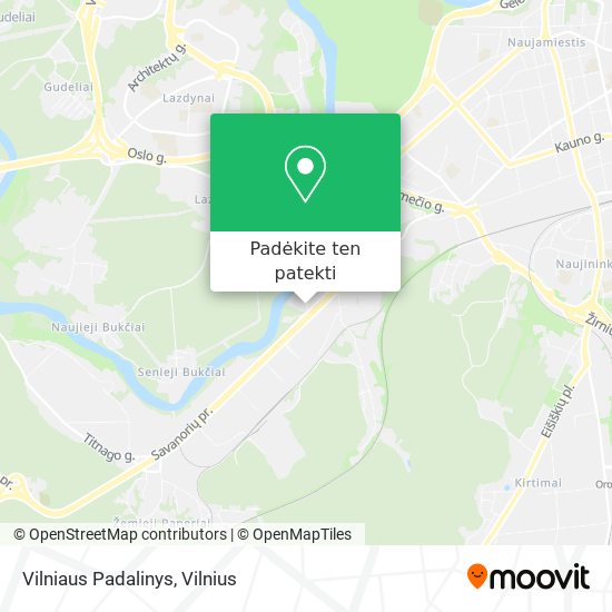 Vilniaus Padalinys žemėlapis