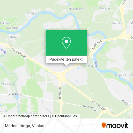 Mados Intriga žemėlapis