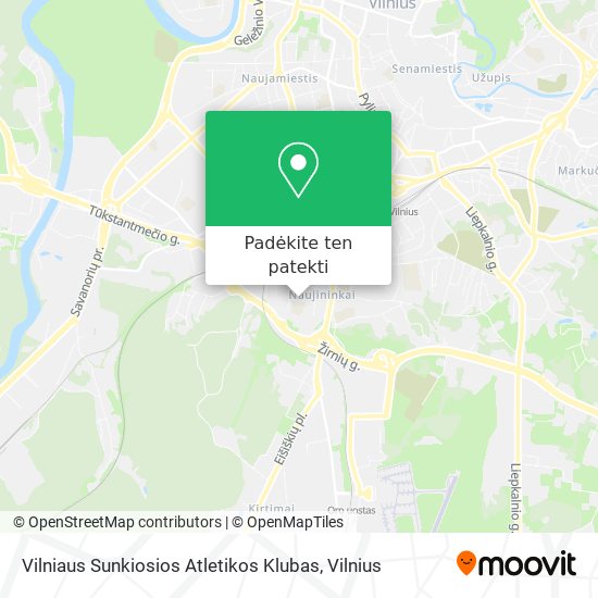 Vilniaus Sunkiosios Atletikos Klubas žemėlapis