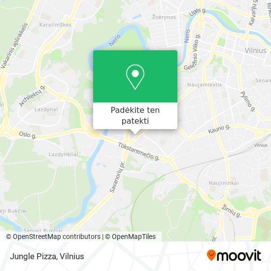 Jungle Pizza žemėlapis