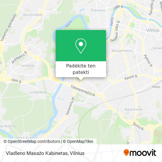 Vladleno Masažo Kabinetas žemėlapis
