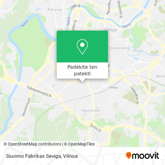 Siuvimo Fabrikas Seviga žemėlapis