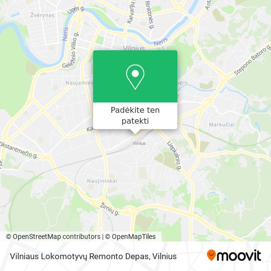 Vilniaus Lokomotyvų Remonto Depas žemėlapis
