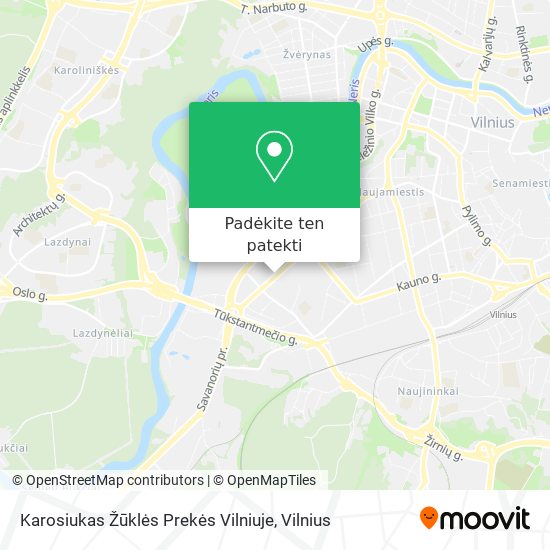 Karosiukas Žūklės Prekės Vilniuje žemėlapis