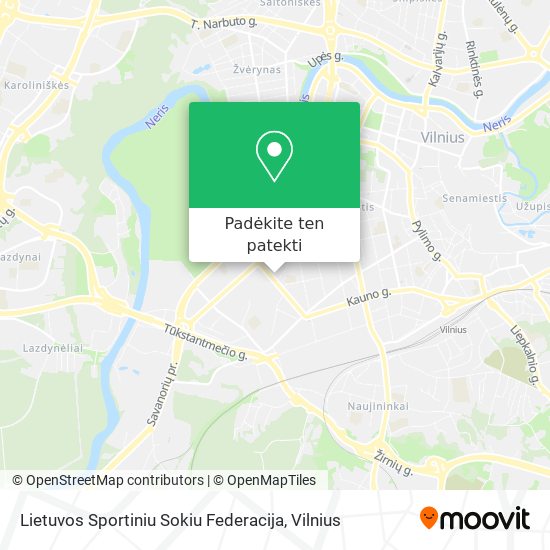 Lietuvos Sportiniu Sokiu Federacija žemėlapis
