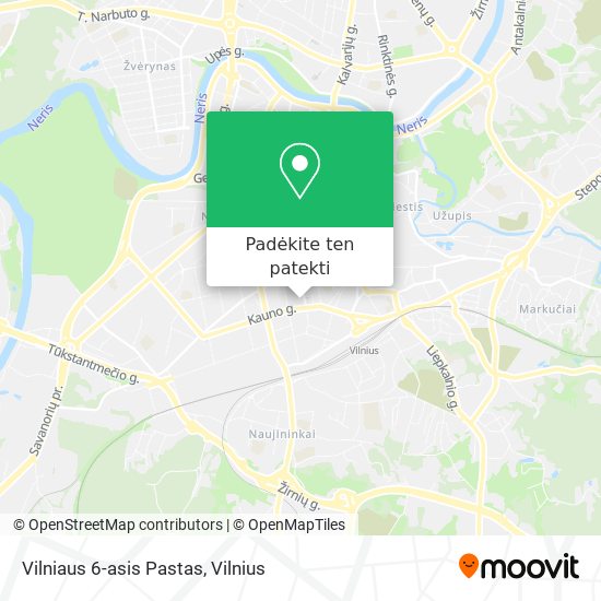 Vilniaus 6-asis Pastas žemėlapis