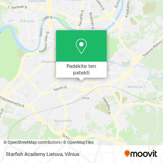 Starfish Academy Lietuva žemėlapis