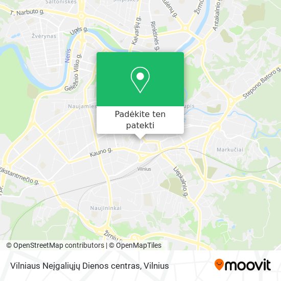 Vilniaus Neįgaliųjų Dienos centras žemėlapis