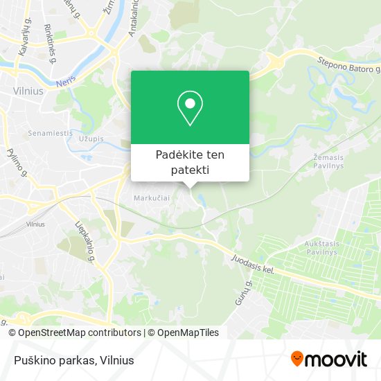 Puškino parkas žemėlapis