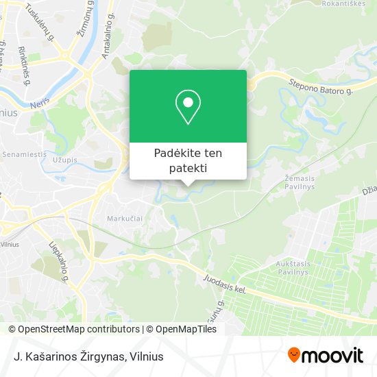 J. Kašarinos Žirgynas žemėlapis