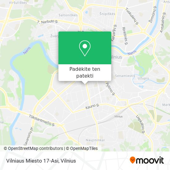 Vilniaus Miesto 17-Asi žemėlapis