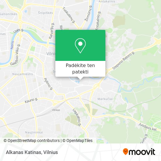 Alkanas Katinas žemėlapis