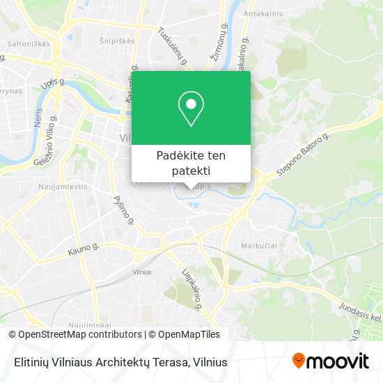 Elitinių Vilniaus Architektų Terasa žemėlapis