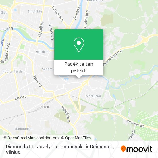 Diamonds.Lt - Juvelyrika, Papuošalai ir Deimantai. žemėlapis