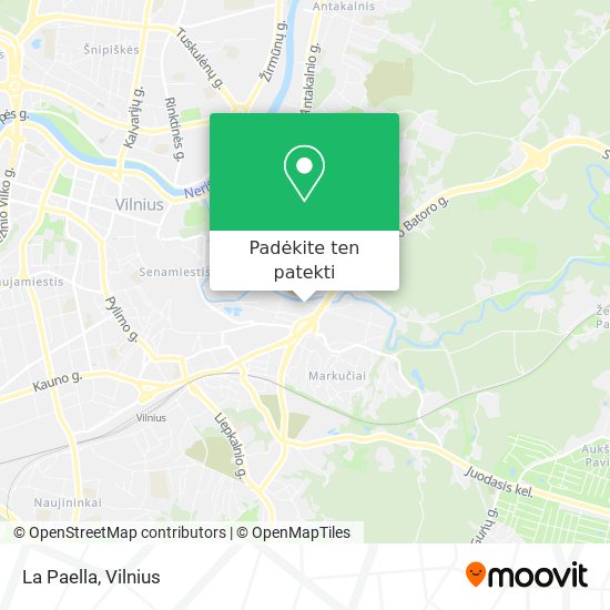 La Paella žemėlapis