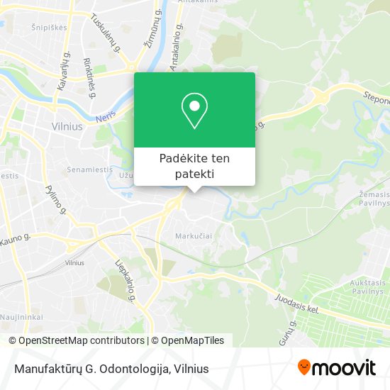Manufaktūrų G. Odontologija žemėlapis