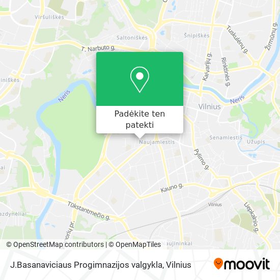 J.Basanaviciaus Progimnazijos valgykla žemėlapis