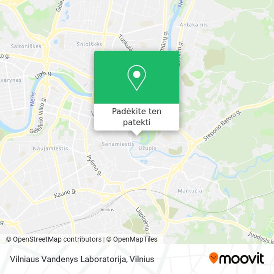 Vilniaus Vandenys Laboratorija žemėlapis