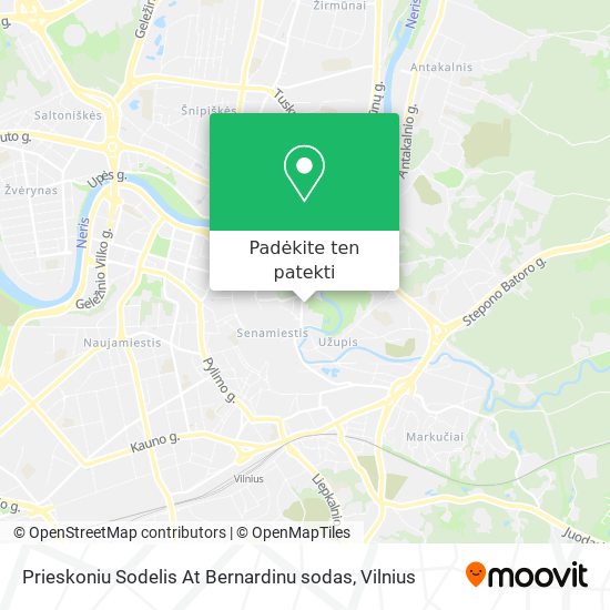 Prieskoniu Sodelis At Bernardinu sodas žemėlapis