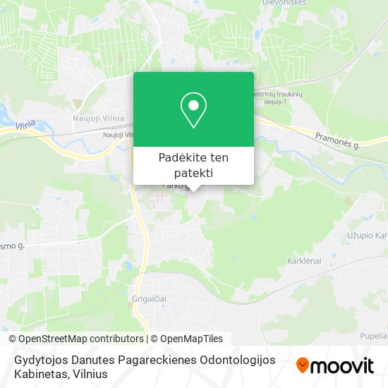 Gydytojos Danutes Pagareckienes Odontologijos Kabinetas žemėlapis
