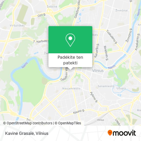 Kavinė Grasalė žemėlapis