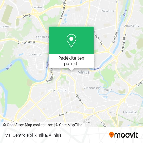 Vsi Centro Poliklinika žemėlapis