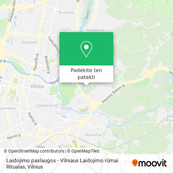 Laidojimo paslaugos - Vilniaus Laidojimo rūmai Ritualas žemėlapis