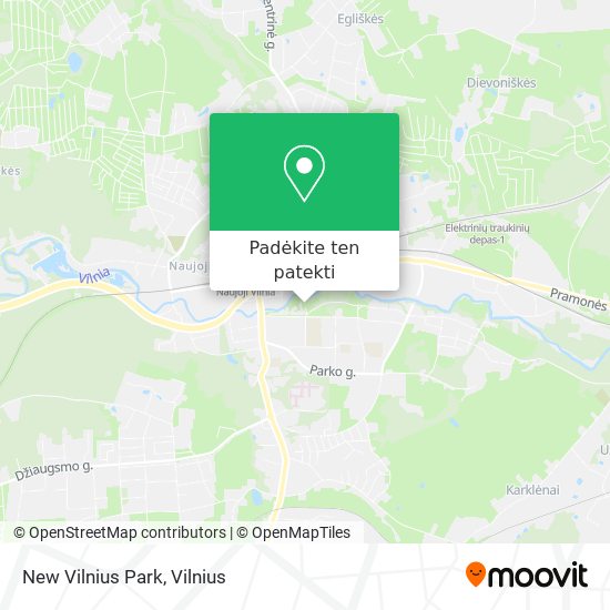 New Vilnius Park žemėlapis