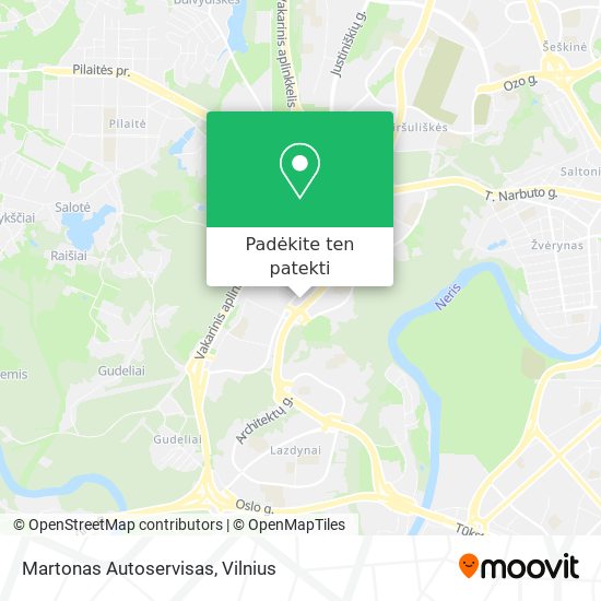 Martonas Autoservisas žemėlapis