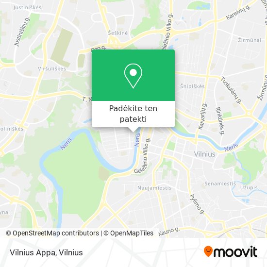 Vilnius Appa žemėlapis