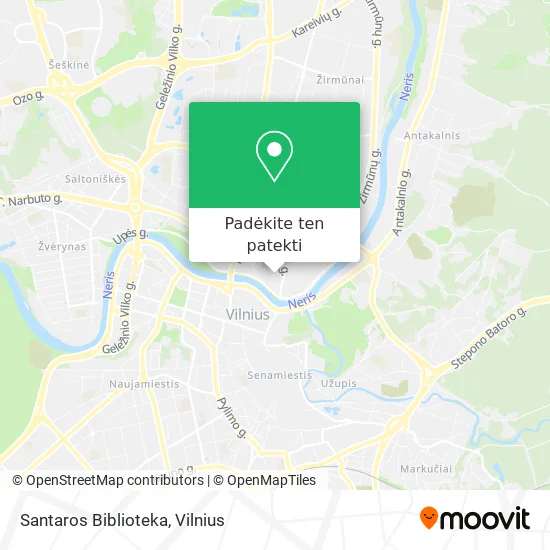 Santaros Biblioteka žemėlapis