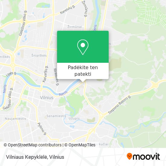 Vilniaus Kepyklėlė žemėlapis