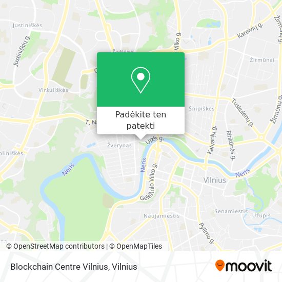 Blockchain Centre Vilnius žemėlapis