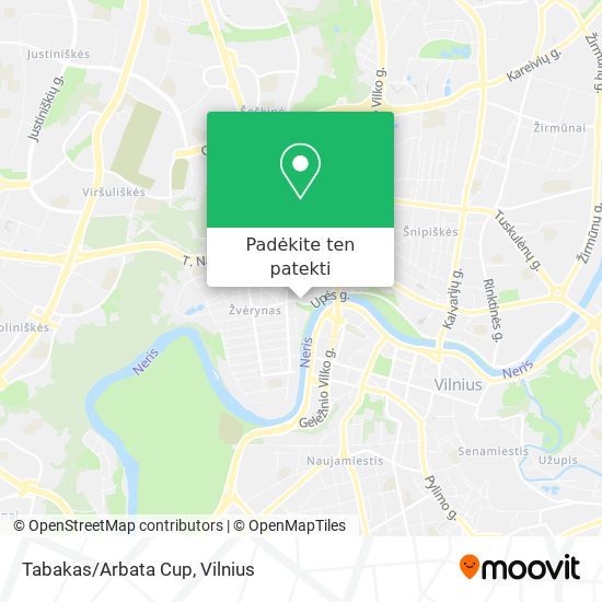Tabakas/Arbata Cup žemėlapis