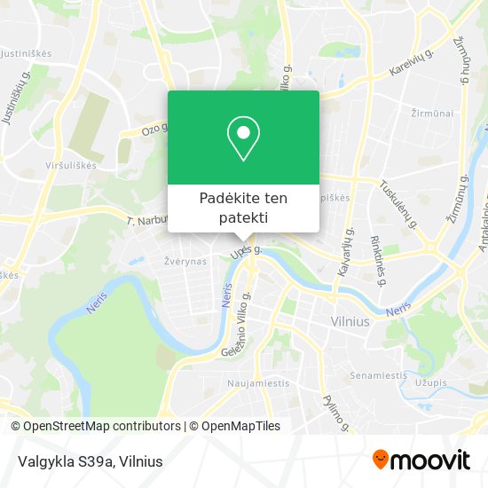 Valgykla S39a žemėlapis