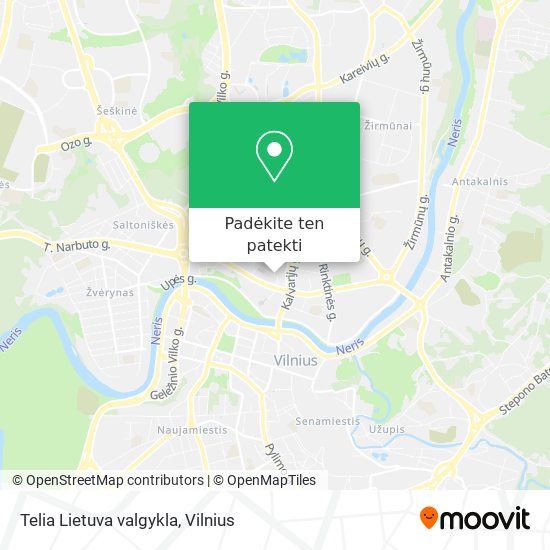 Telia Lietuva valgykla žemėlapis