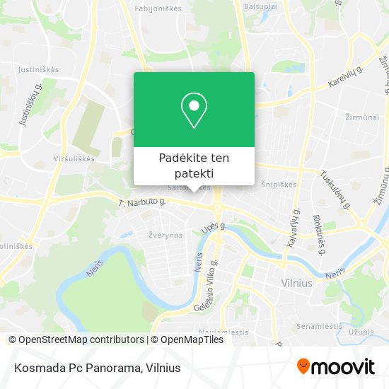 Kosmada Pc Panorama žemėlapis