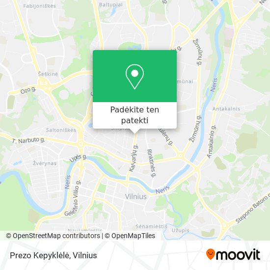 Prezo Kepyklėlė žemėlapis