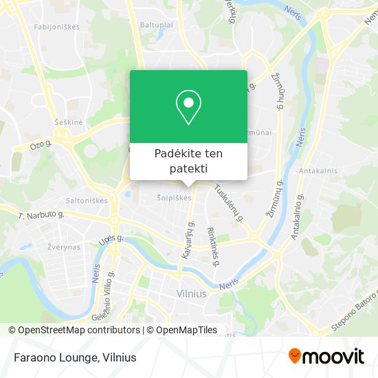 Faraono Lounge žemėlapis