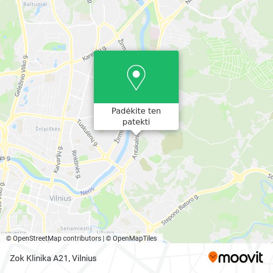 Zok Klinika A21 žemėlapis