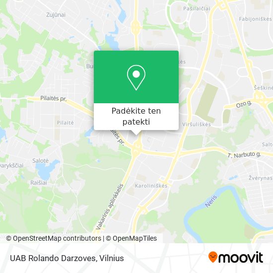 UAB Rolando Darzoves žemėlapis