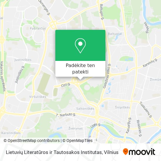 Lietuvių Literatūros ir Tautosakos Institutas žemėlapis