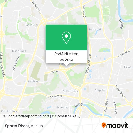 Sports Direct žemėlapis