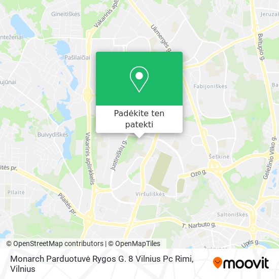 Monarch Parduotuvė Rygos G. 8 Vilnius Pc Rimi žemėlapis