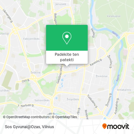 Sos Gyvunai@Ozas žemėlapis