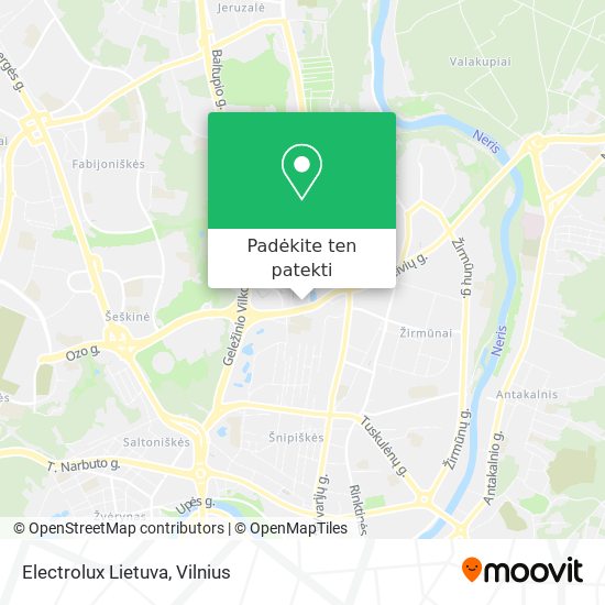 Electrolux Lietuva žemėlapis
