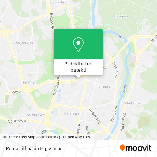 Puma Lithuania Hq žemėlapis