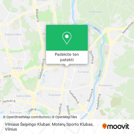 Vilniaus Šeipingo Klubas: Moterų Sporto Klubas žemėlapis