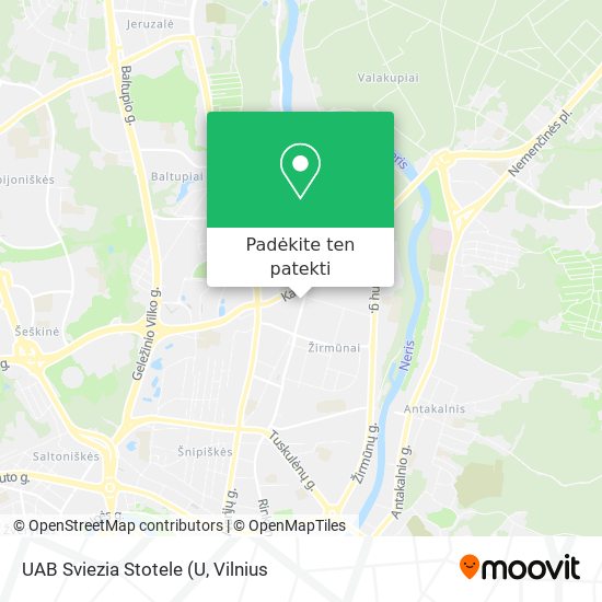 UAB Sviezia Stotele žemėlapis