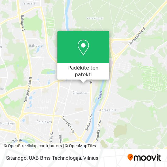 Sitandgo, UAB Bms Technologija žemėlapis